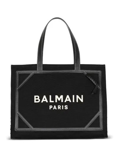 Balmain B-army Tote Bag In Black