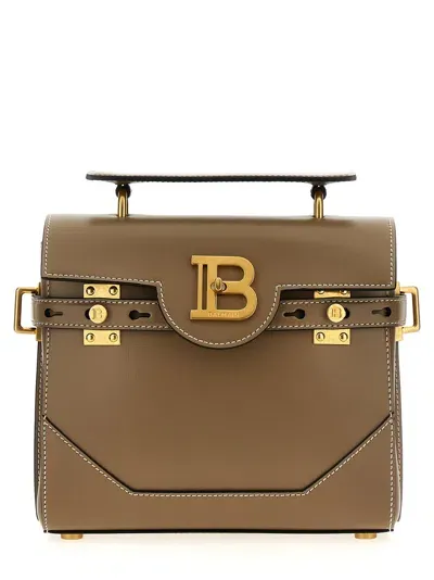 Balmain B-buzz 23 Handbag In Beige