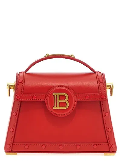 Balmain B-buzz Dinasty Small Handbag In Red