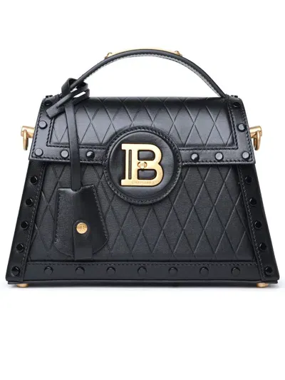 Balmain B-buzz Dynasty Leather Bag In Black