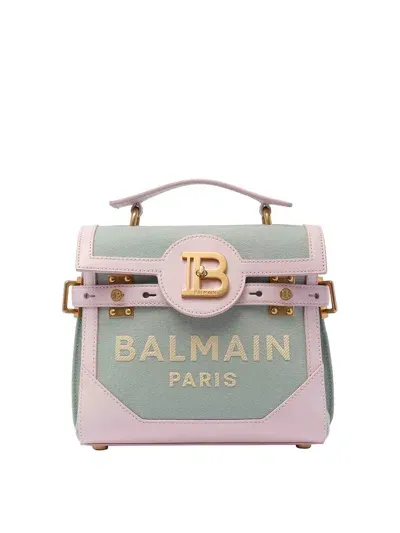 Balmain B-buzz Handbag In Color Carne Y Neutral