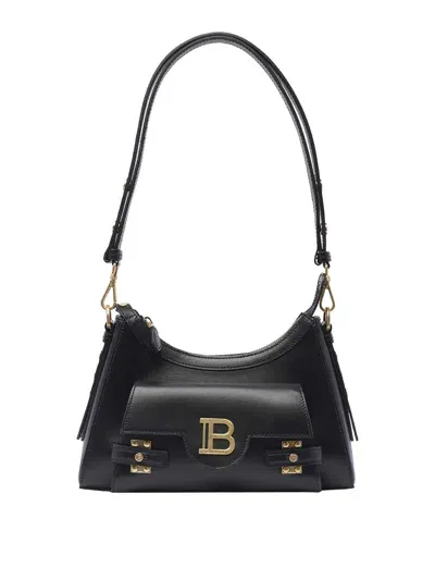 Balmain B-buzz Hobo Bag In Negro