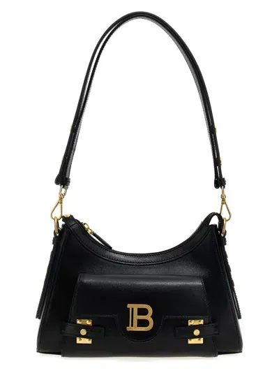 Balmain B-buzz Hobo Shoulder Bags In Black