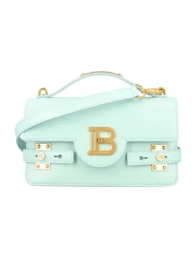 Balmain B-buzz Shoulder 24 In Verde Menta