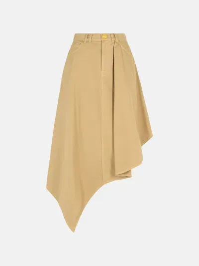 Balmain Kids' Beige Cotton Skirt