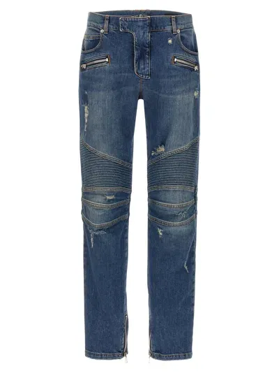 Balmain Biker Jeans Blue