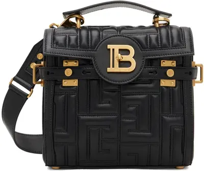 Balmain Black B-buzz 23 Bag In 0pa Noir