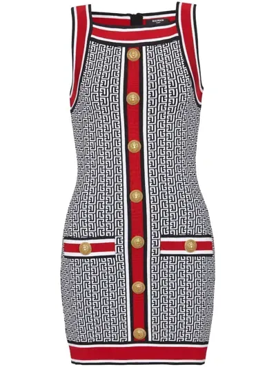 Balmain Minikleid Mit Monogramm In Ejc