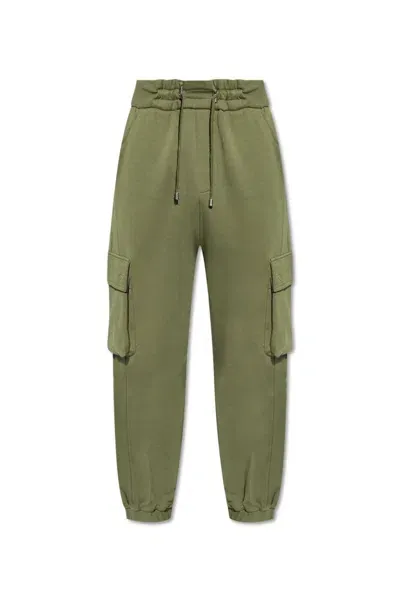 Balmain Cargo Joggers In Green