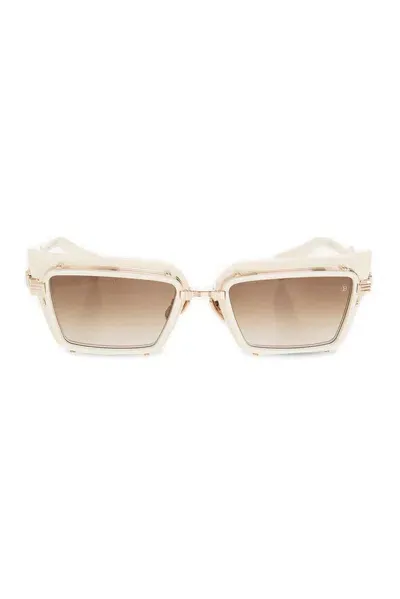 Balmain Eyewear Admirable Sunglasses In White