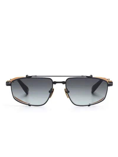 Balmain Eyewear Brigade V Sunglasses In 黑色