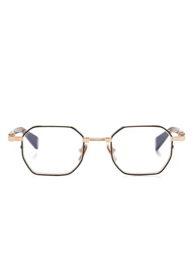 Balmain Eyewear Saint Jean Ii Glasses In Gold