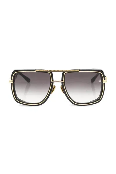 Balmain Eyewear Soldier Square Frame Sunglasses In Black