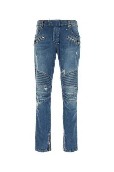 Balmain Jeans In Bleujeanbrut