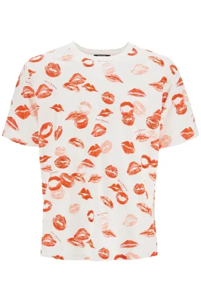 Balmain "kiss All Over Print T In White