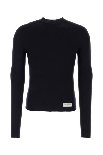 Balmain Knitwear In Navy Blue