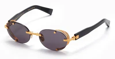 Balmain Monsieur - Yellow Gold / Black Sunglasses