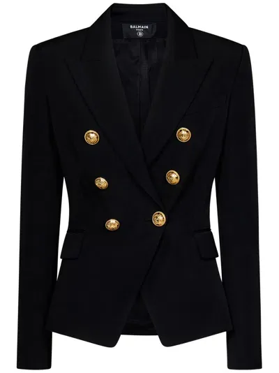 Balmain Paris Blazer In Black