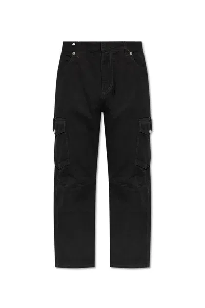 Balmain Pocket Detailed Tapered Leg Trousers In Black