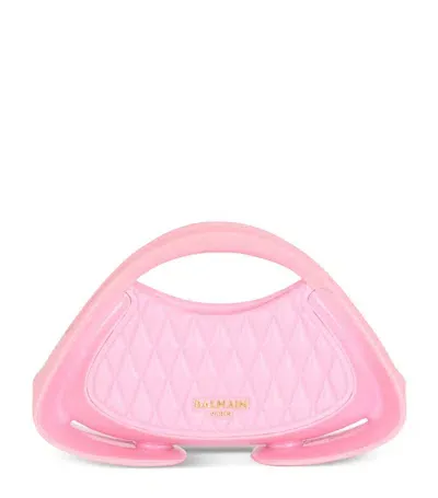 Balmain Small Jolie Madame Tote Bag In Pink