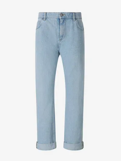 Balmain Regular Fit Denim Jeans In 6fc Bleu Jean C