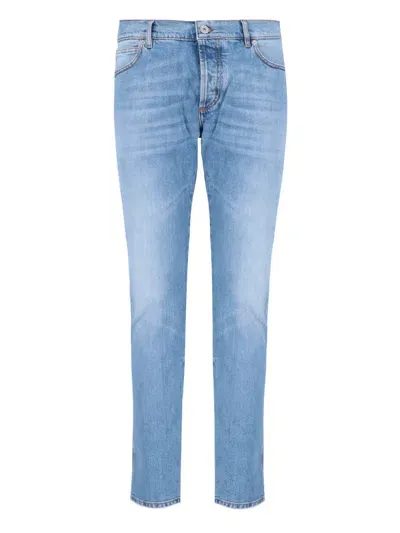 Balmain Straight Jeans In Blue