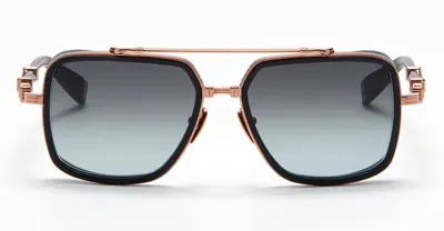 Balmain Sunglasses In Black, Rose Gold