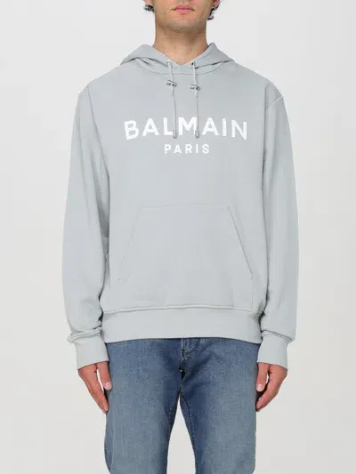 Balmain Sweatshirt  Men Color Grey In 灰色