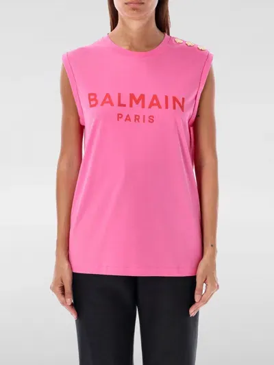 Balmain T-shirt  Woman Color Fuchsia