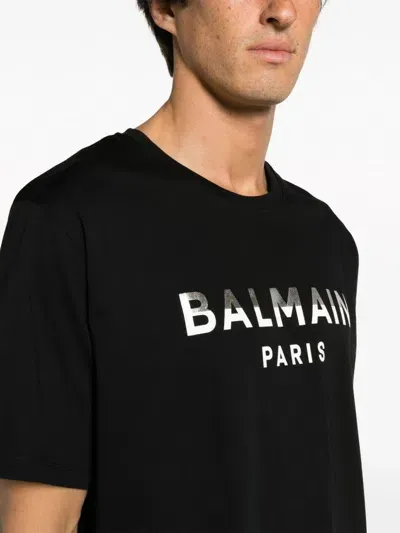 Balmain T-shirts And Polos In Black