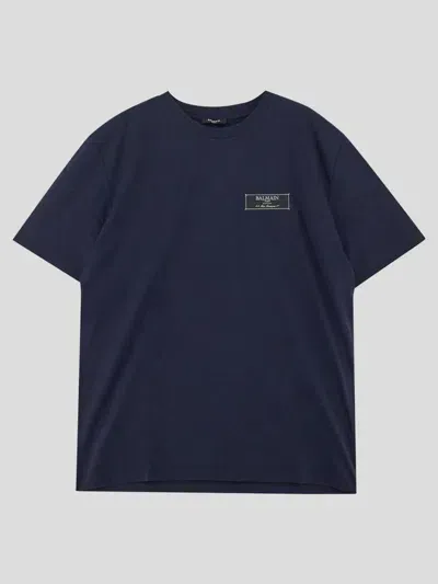 Balmain T-shirts And Polos In Blue