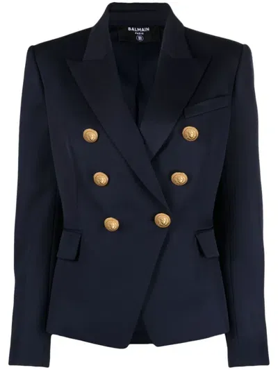 Balmain Wool Double Breasted Jacket