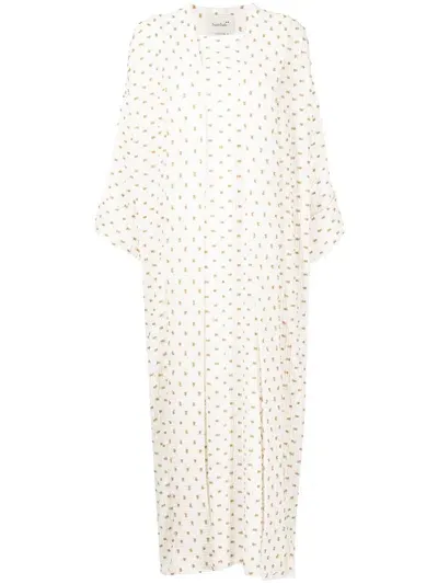 Bambah Gardenia Maxi Dress In White