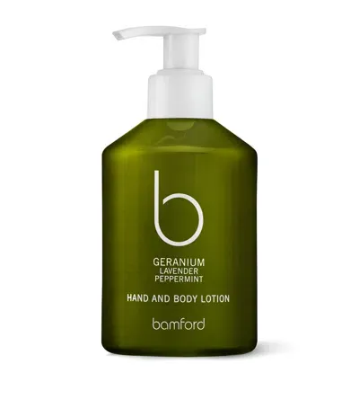 Bamford Geranium Hand And Body Lotion In White