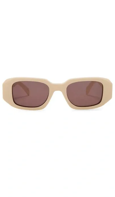 Banbe The Nina Sunglasses In Bone & Auburn