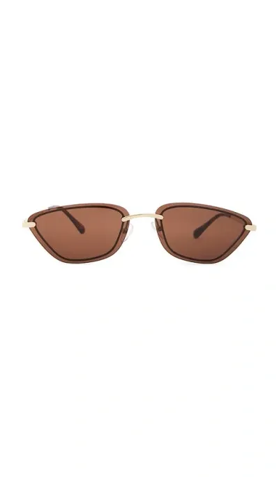 Banbe The Chandra Sunglasses In Metallic Gold