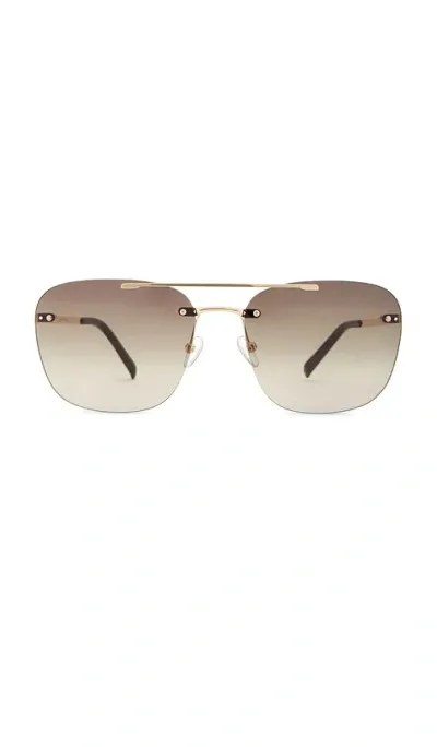 Banbe The Whiteley Sunglasses In Metallic Gold