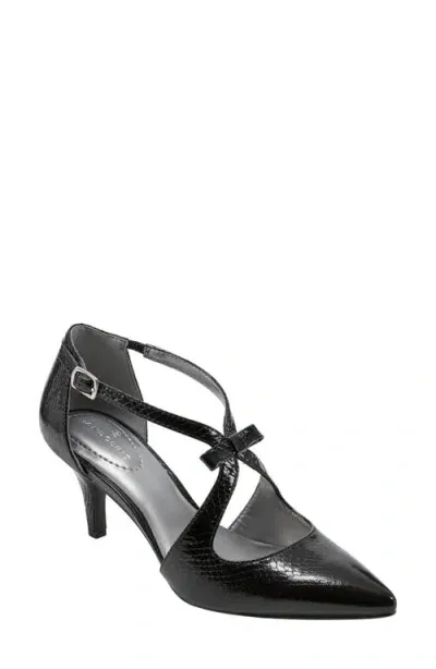 Bandolino Zeffer Kitten Heel Pump In Black Embossed