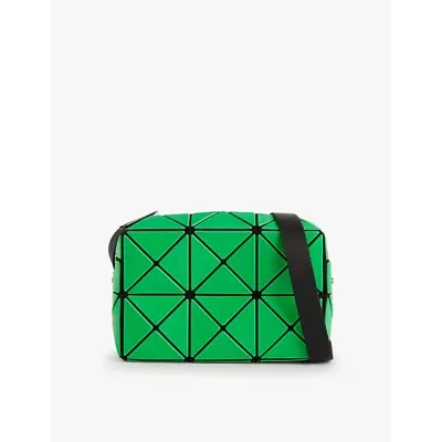 Bao Bao Issey Miyake Cuboid Geometric-pattern Pvc Cross-body Bag In Green