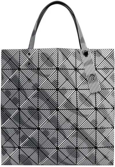 Bao Bao Issey Miyake Black & White Beam Tote In Brown