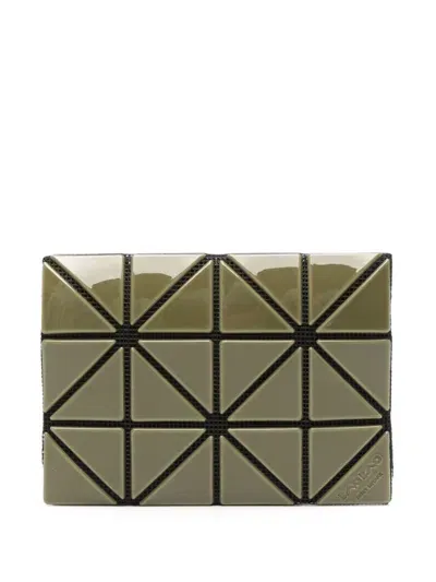 Bao Bao Issey Miyake Geometric-panelled Card Holder In Green