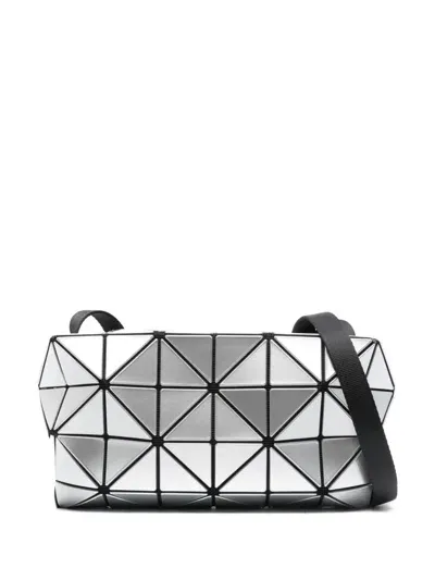 Bao Bao Issey Miyake Geometric-panelled Cross Body Bag In Silver