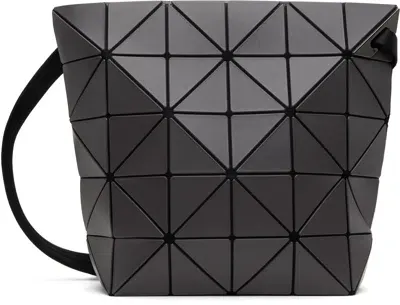 Bao Bao Issey Miyake Gray Blocky Shoulder Bag In Black