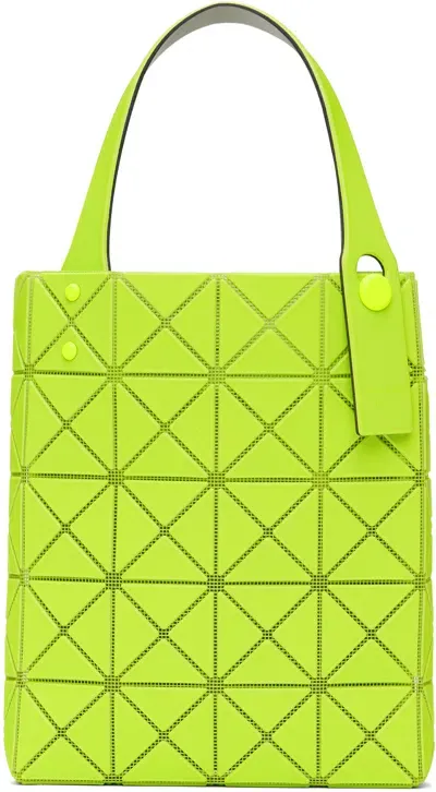 Bao Bao Issey Miyake Green Prism Plus Mini Tote In 55-yellow Green