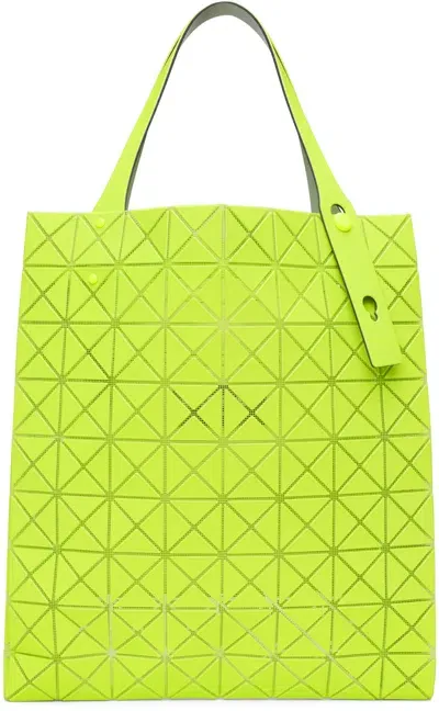 Bao Bao Issey Miyake Green Prism Plus Tote In 55-yellow Green