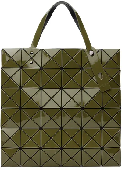 Bao Bao Issey Miyake Khaki Lucent Tote In Green