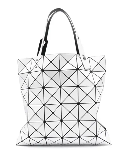 Bao Bao Issey Miyake Lucent Geometric-pattern Shoulder Bag In White