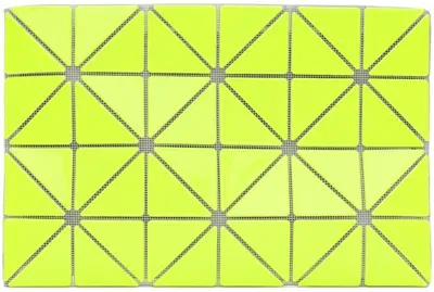 Bao Bao Issey Miyake Yellow Lucent Gloss Clutch In 55 Yellow Green