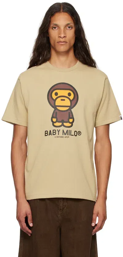 Bape Beige Baby Milo T-shirt