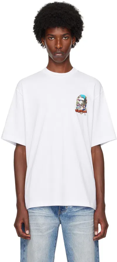 Bape White Comic Art Ape Head T-shirt